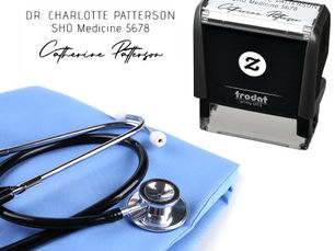 Best Deals! Medical Doctor Health Professional Signature Name Self-inking Stamp