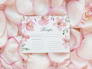 Hot Deals! Recipe Card For The Bride Spring Watercolor Floral