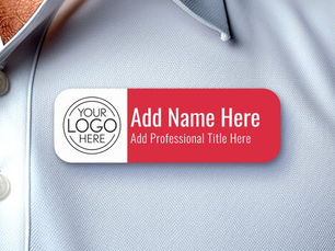 Top 10! Company Logo - Name, Professional Title, Red Name Tag