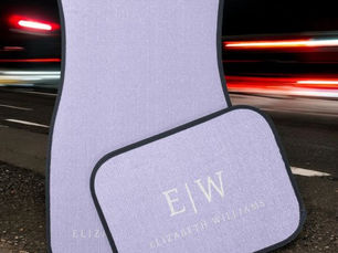 Best Deals! Elegant Professional Simple Monogram Minimalist Car Floor Mat