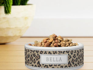 Best Price! Personalized Classic Leopard Animal Print Pet Bowl