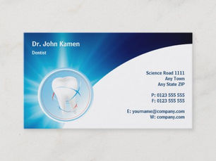 Big Deals! Blue Dental Appointment Card | Personalize Dentist