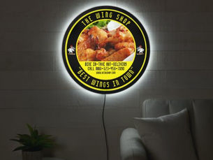 Top 5! Customize Chicken Wing Restaurant Front Window LED Sign