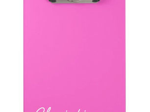 Hot Deals! Pink Personalized Name Clipboard