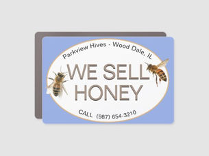 Review Beekeeper We Sell Honey Car Magnet Realistic Bees