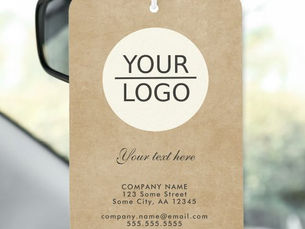 Top 5! Rustic Add your Logo with Custom Text Promotional Air Freshener