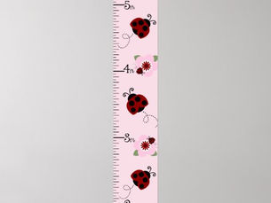 Top 5! Red & Black Ladybugs Growth Chart Keep at 8x44!