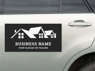 Top 10! Black and White House Roofing Construction Roofer Car Magnet
