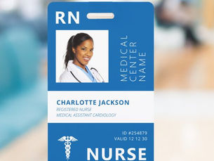 Top 10! Registered nurse RN medical employee photo ID Badge