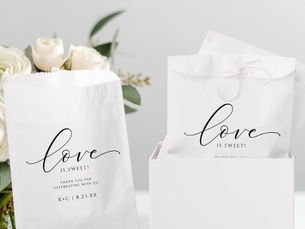 Hot Deals! Love is Sweet Modern Elegant Romantic Wedding Favor Bag