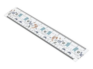 Hot Deals! Cute cartoon woodland animals pattern monogram ruler