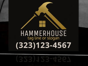 Hot Review! Custom Black + Gold Home Building Construction Car Magnet