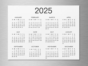 Best Deals! Classic Black And White 2025 Calendar