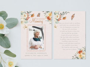 Hot Review! In Loving Memory | Photo Funeral Prayer Card