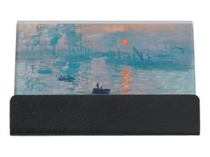 Big Deals! Claude Monet Impression Sunrise French Desk Business Card Holder