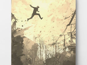 Best Price! Parkour Urban Obstacle Course Modern Sepia Plaque
