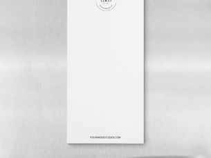 Review Simple Your Logo and website Promotional Business Magnetic Notepad