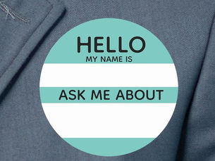 Hot Review! Event Hello Name Tag Ask Me About with any color