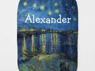 Hot Review! Vincent van Gogh - Starry Night Over the Rhone Baby Burp Cloth