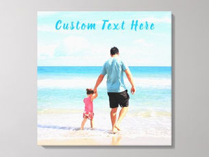 Review Your Favorite Photo Canvas Print with Custom Text