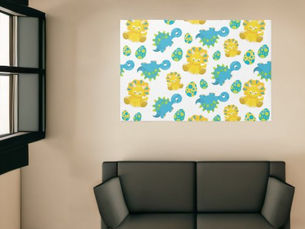 Hot Deals! Pattern Of Dinosaurs, Cute Dinosaurs, Baby Dino Rug
