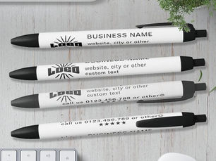 Best Price! White Business logo name Company Brand Custom Pen