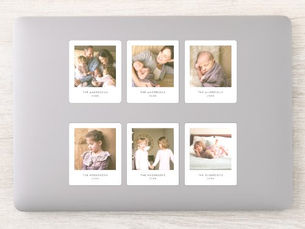 Best Deals! Instant Photo Style Square Multi Photo Sticker