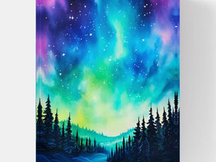 Hot Review! Watercolor Northern Lights aurora borealis Paperweight