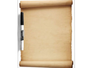 Review Vintage antique old historical scroll dry erase dry erase board