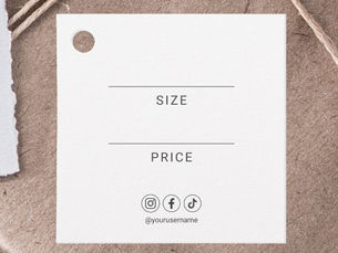 Hot Review! Logo Social Media Professional Favor Tags