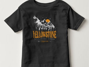 Best Price! Yellowstone National Park Wolf Mountains Vintage Toddler T-shirt