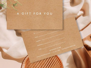 Best Deals! Minimalist Rustic Gift Certificate