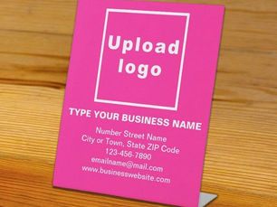 Hot Review! Business Information Pink Pedestal Sign