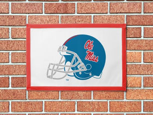 Best Deals! Ole Miss Football Helmet | Light Blue Pennant