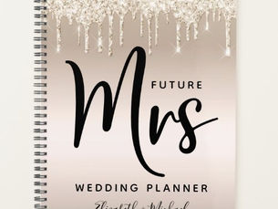 Best Deals! Future Mrs Gold Glitter Drips Wedding Planner