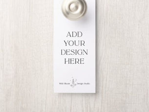 Hot Deals! Printed Door Hanger Card