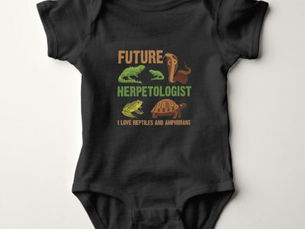 Best Price! Future Herpetologist Reptile Amphibians Fan Kid Baby Bodysuit