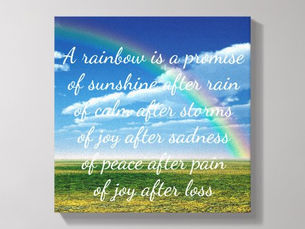Hot Review! A Rainbow is a Promise Canvas Print