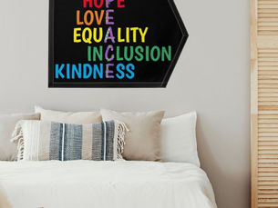 Top 10! Hope,Love,Equality,Inclusion,Kindness,Peace Pennant