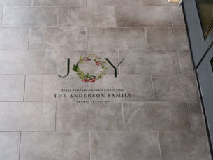 Top 10! watercolor botanical joy chic elegant holiday floor decals