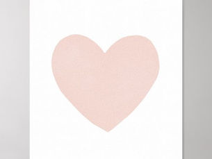 Hot Review! Blush Pink Watercolor Heart Nursery Decor Poster