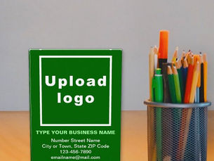 Top 10! Business Brand on Green Acrylic Block