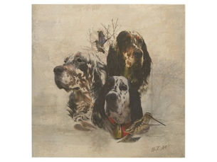 Top 5! English Setter , woodcock hunting Wood Wall Art