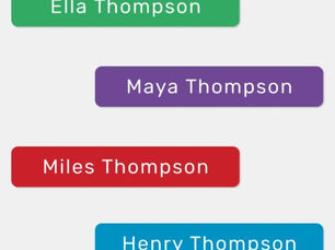 Hot Review! Simple Modern Colorful Personalized Name Kids' Labels