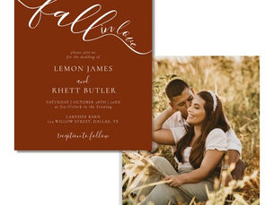 Best Price! BUDGET Fall In Love Photo Wedding Invitation Flyer