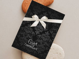 Top 10! Elegant Black Damask Gift Certificate