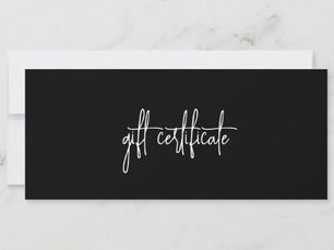Best Deals! Simple Modern Black Business Gift Certificate