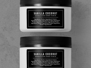 Top 10! White Border & Lines Editable Color Ingredients Label