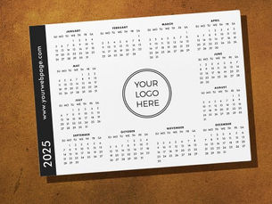 Hot Deals! Your Logo Here 2025 white Magnetic Calendar
