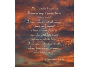 Review 1 Corinthians 13; 4-8a Wood Wall Decor